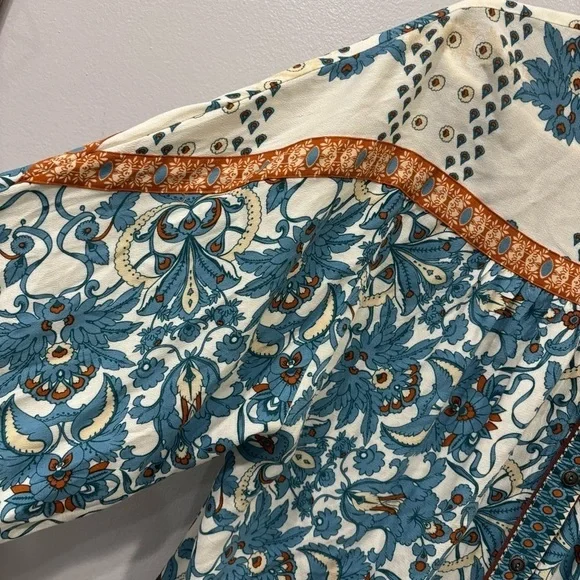 Anthropologie Floral Button Down Top Women’s Size Small - Picture 6 of 13